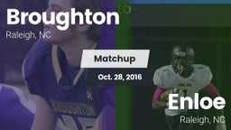 Matchup: Broughton High vs. Enloe  2016
