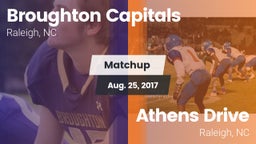 Matchup: Broughton Capitals vs. Athens Drive  2017