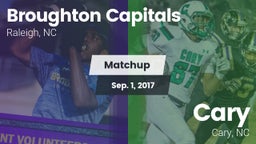 Matchup: Broughton Capitals vs. Cary  2017
