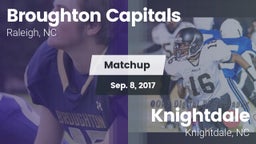 Matchup: Broughton Capitals vs. Knightdale  2017