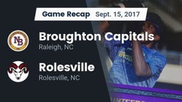 Recap: Broughton Capitals vs. Rolesville  2017