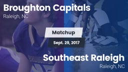 Matchup: Broughton Capitals vs. Southeast Raleigh  2017