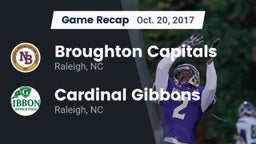 Recap: Broughton Capitals vs. Cardinal Gibbons  2017