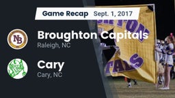 Recap: Broughton Capitals vs. Cary  2017