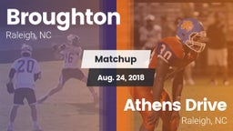 Matchup: Broughton Capitals vs. Athens Drive  2018