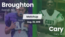 Matchup: Broughton Capitals vs. Cary  2018