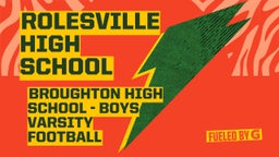 Broughton football highlights Rolesville High School