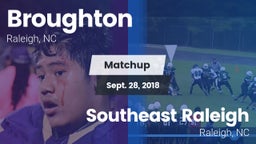 Matchup: Broughton Capitals vs. Southeast Raleigh  2018
