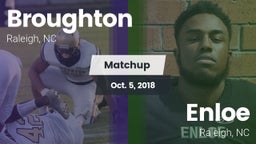 Matchup: Broughton Capitals vs. Enloe  2018