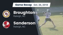 Recap: Broughton  vs. Sanderson  2018