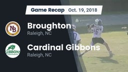 Recap: Broughton  vs. Cardinal Gibbons  2018