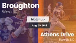 Matchup: Broughton Capitals vs. Athens Drive  2019