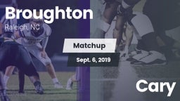 Matchup: Broughton Capitals vs. Cary 2019