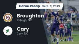 Recap: Broughton  vs. Cary  2019