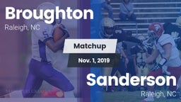Matchup: Broughton Capitals vs. Sanderson  2019