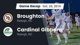 Recap: Broughton  vs. Cardinal Gibbons  2019