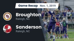 Recap: Broughton  vs. Sanderson  2019