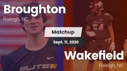 Matchup: Broughton Capitals vs. Wakefield  2020