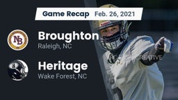 Recap: Broughton  vs. Heritage  2021
