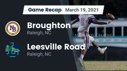 Recap: Broughton  vs. Leesville Road  2021
