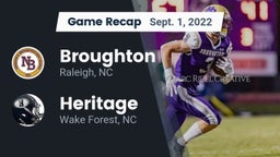 Recap: Broughton  vs. Heritage  2022