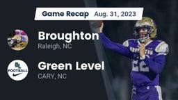 Recap: Broughton  vs. Green Level  2023
