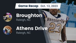 Recap: Broughton  vs. Athens Drive  2023
