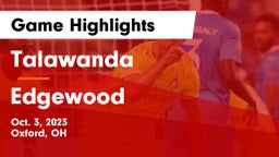 Talawanda  vs Edgewood  Game Highlights - Oct. 3, 2023