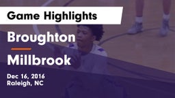Broughton  vs Millbrook  Game Highlights - Dec 16, 2016