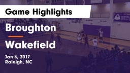 Broughton  vs Wakefield  Game Highlights - Jan 6, 2017