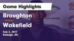 Broughton  vs Wakefield  Game Highlights - Feb 3, 2017