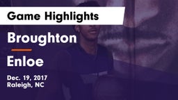 Broughton  vs Enloe  Game Highlights - Dec. 19, 2017