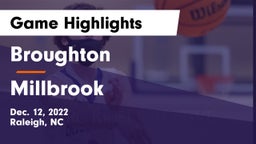 Broughton  vs Millbrook  Game Highlights - Dec. 12, 2022