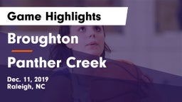 Broughton  vs Panther Creek  Game Highlights - Dec. 11, 2019