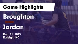 Broughton  vs Jordan  Game Highlights - Dec. 21, 2023