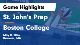 St. John's Prep vs Boston College  Game Highlights - May 8, 2023