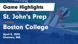 St. John's Prep vs Boston College  Game Highlights - April 8, 2024