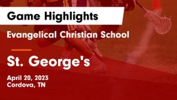 Evangelical Christian School vs St. George's  Game Highlights - April 20, 2023