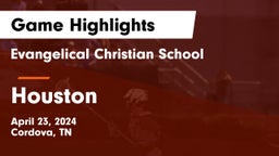 Evangelical Christian School vs Houston  Game Highlights - April 23, 2024