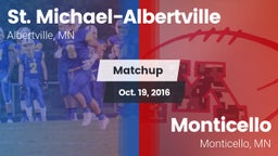 Matchup: St. Michael-Albert vs. Monticello  2016