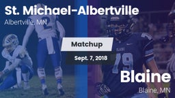 Matchup: St. Michael-Albert vs. Blaine  2018