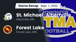 Recap: St. Michael-Albertville  vs. Forest Lake  2022