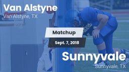 Matchup: Van Alstyne High vs. Sunnyvale  2018