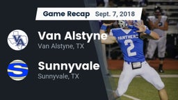 Recap: Van Alstyne  vs. Sunnyvale  2018