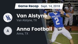 Recap: Van Alstyne  vs. Anna Football 2018