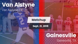 Matchup: Van Alstyne High vs. Gainesville  2018