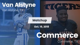 Matchup: Van Alstyne High vs. Commerce  2018