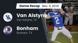Recap: Van Alstyne  vs. Bonham  2018