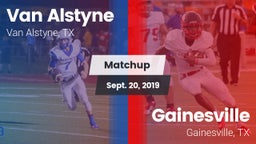 Matchup: Van Alstyne High vs. Gainesville  2019