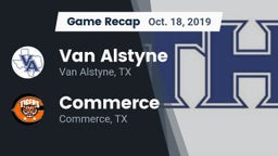 Recap: Van Alstyne  vs. Commerce  2019
